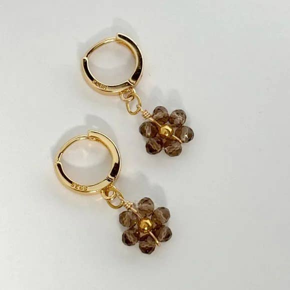 Little Daisy Huggie Hoops