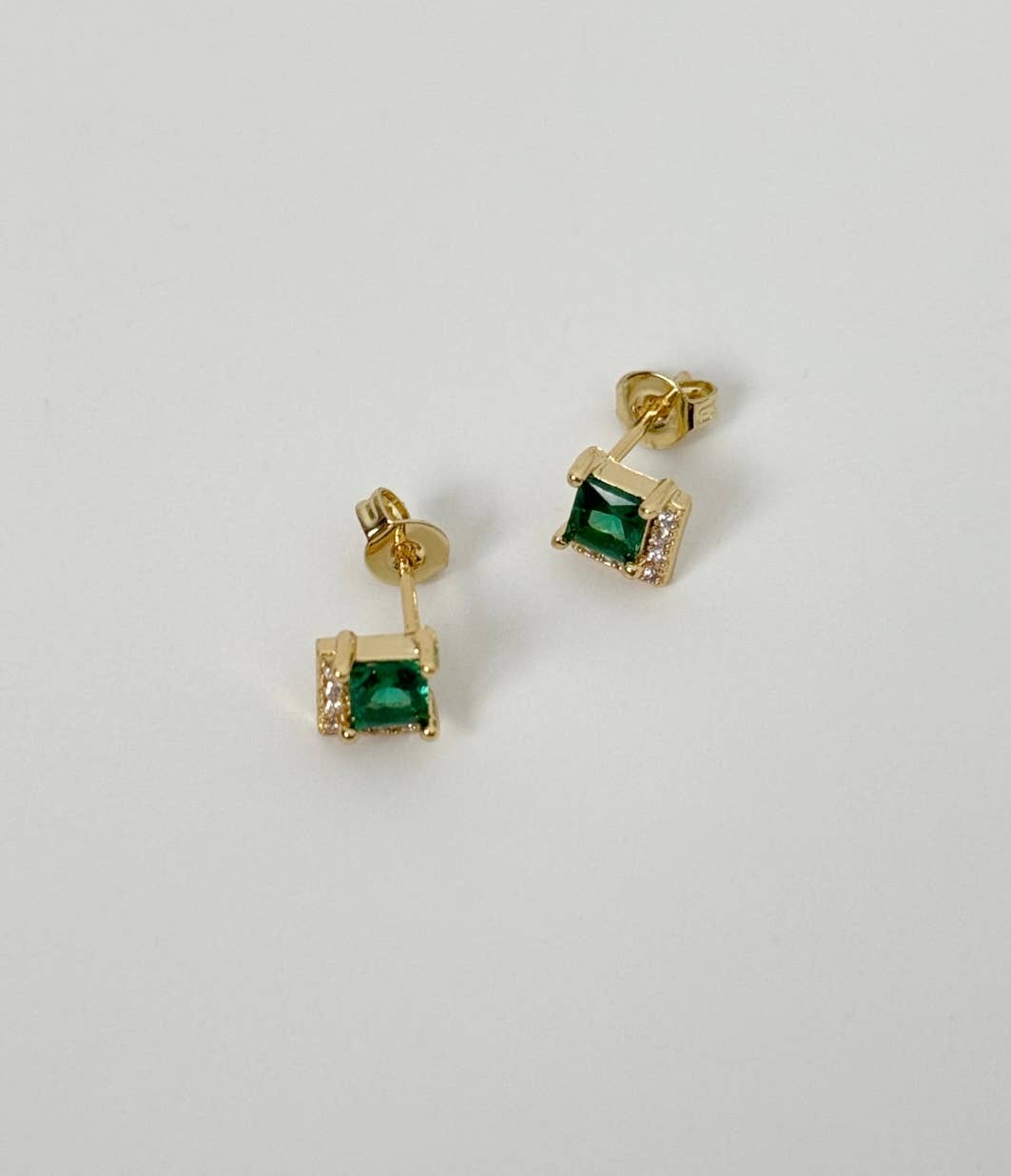 Emerald Stud Earrings