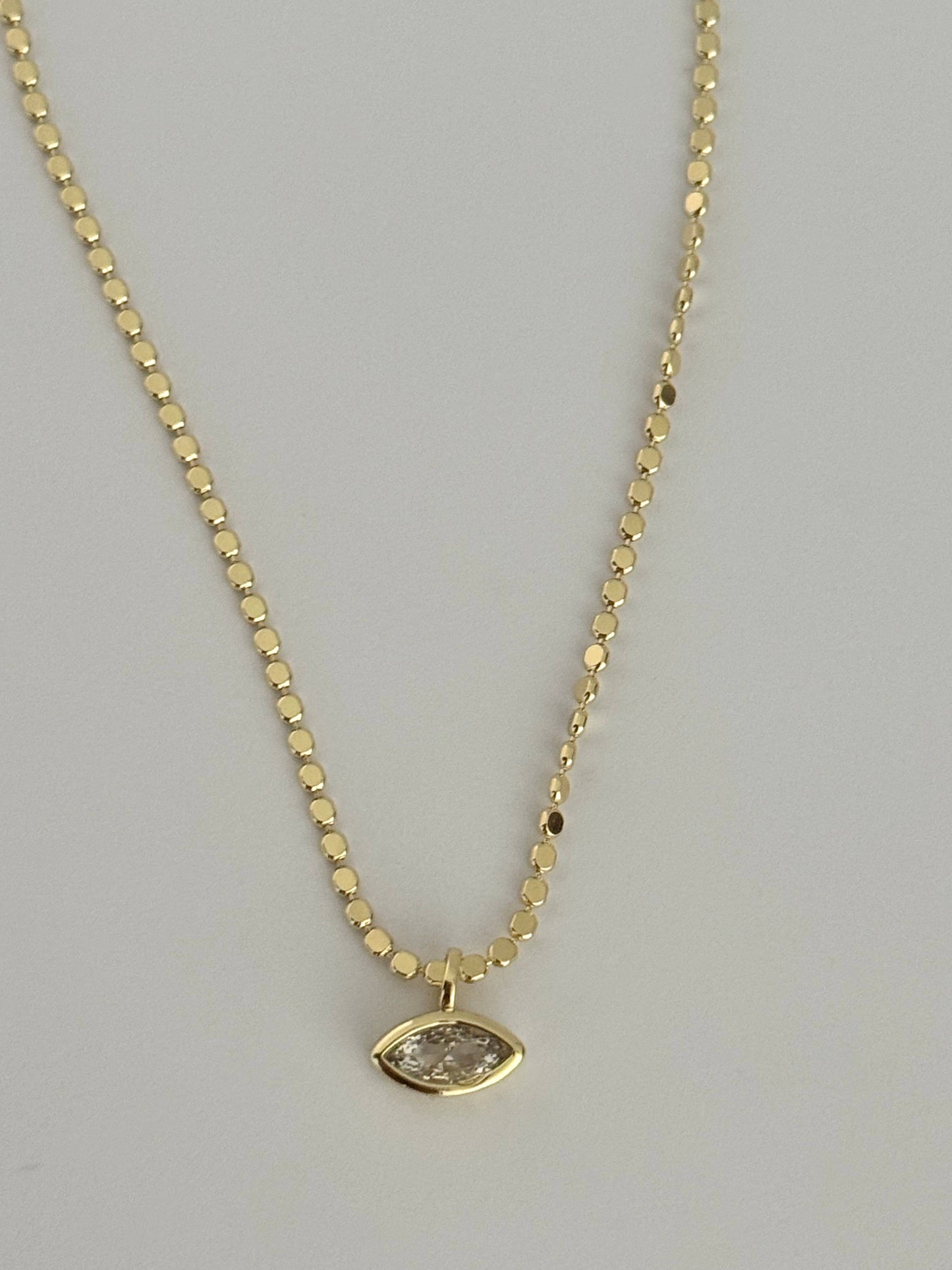 Dainty Bezel Charm Necklace