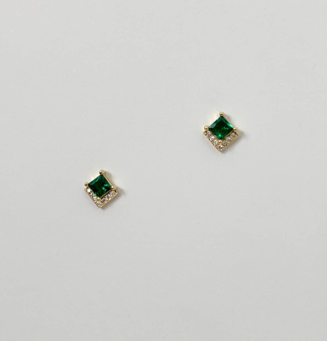 Emerald Stud Earrings
