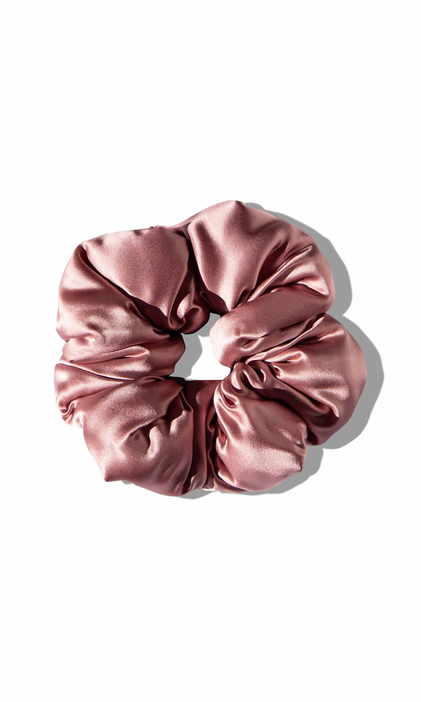Damask Rose Silk Padded Scrunchie