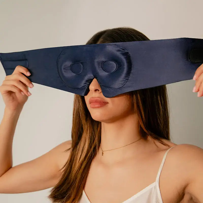 Midnight Blue Eyelash Protecting Sleep Mask