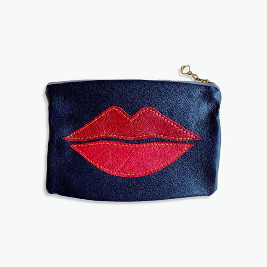 Lips Pouch dark red/pink